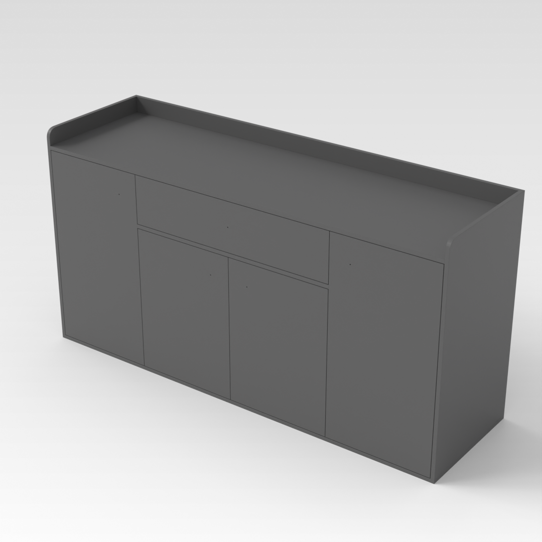 Sky Gray Shoe Cabinet