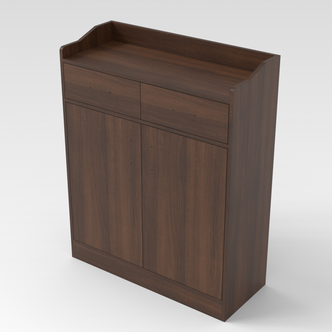 Prairie Oak Shoe Cabinet