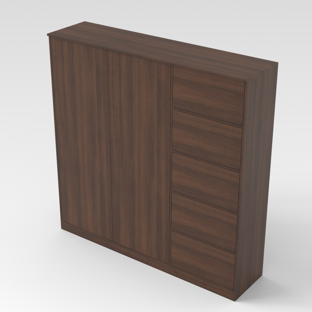 Prairie Oak Shoe Cabinet