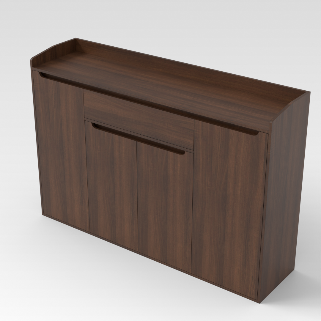 Prairie Oak Shoe Cabinet