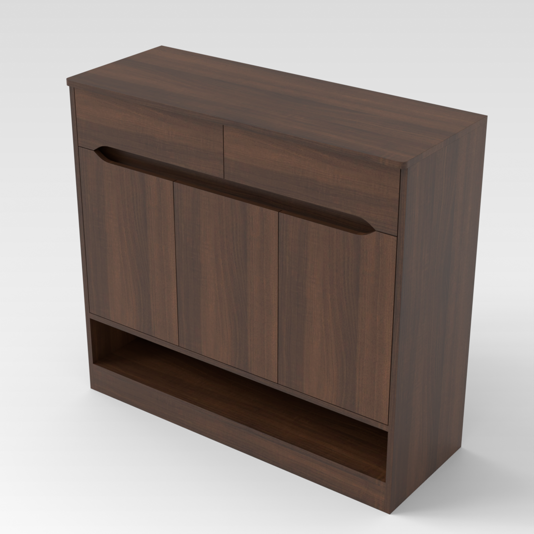 Prairie Oak Shoe Cabinet