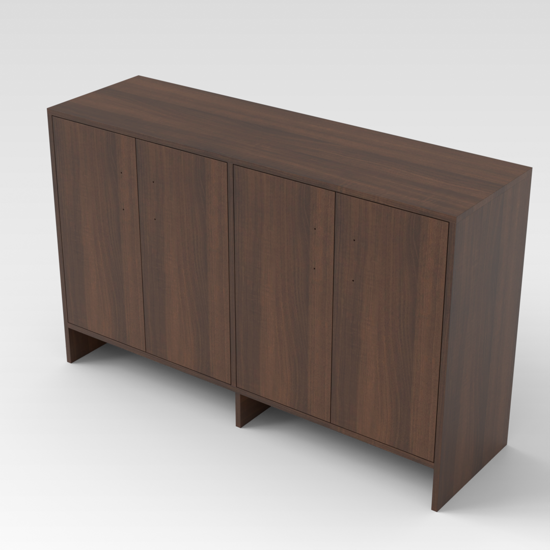 Prairie Oak Shoe Cabinet