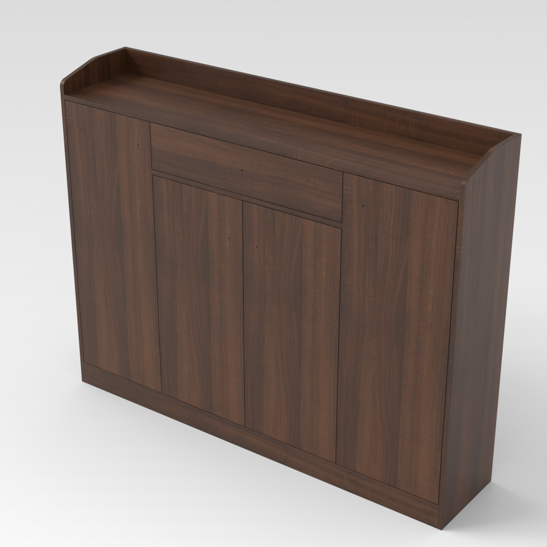 Prairie Oak Shoe Cabinet