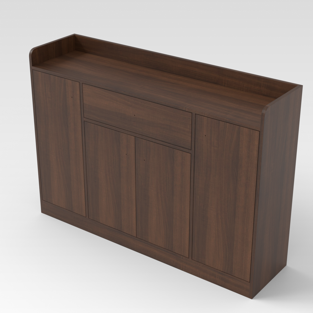 Prairie Oak Shoe Cabinet