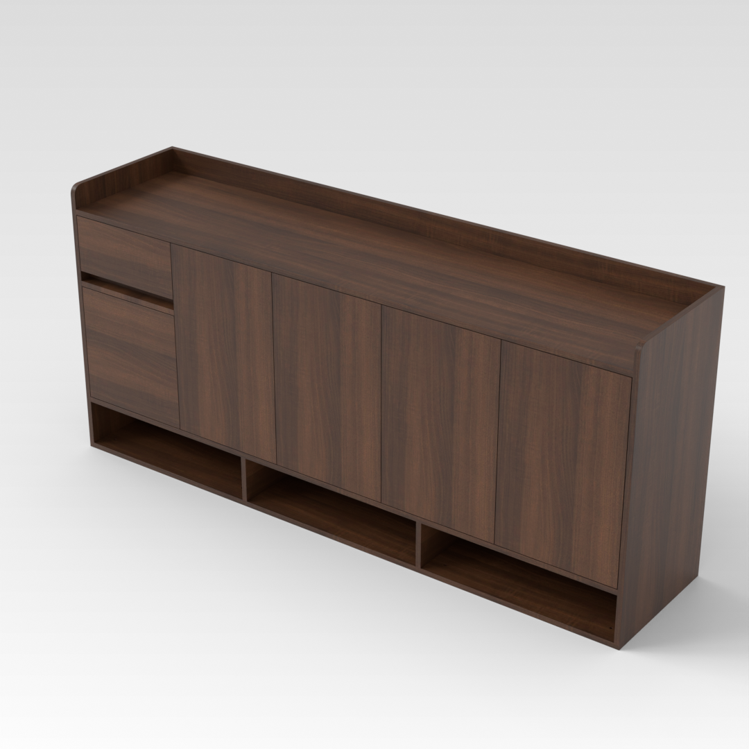 Prairie Oak Shoe Cabinet