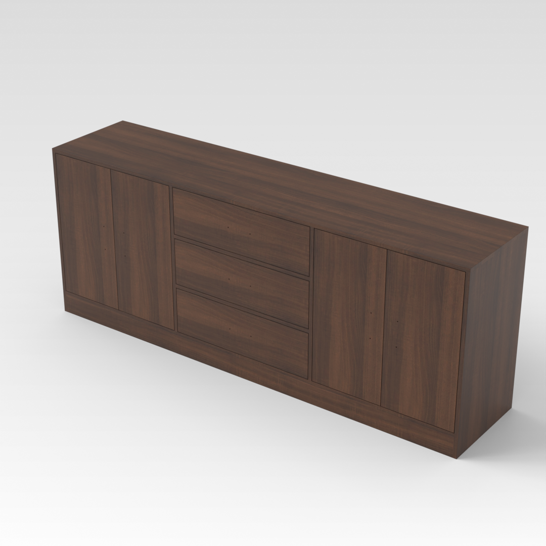Prairie Oak Shoe Cabinet
