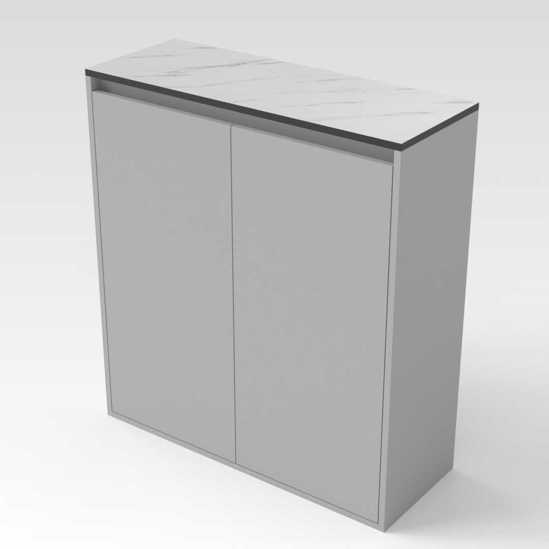 Light Gray Shoe Cabinet