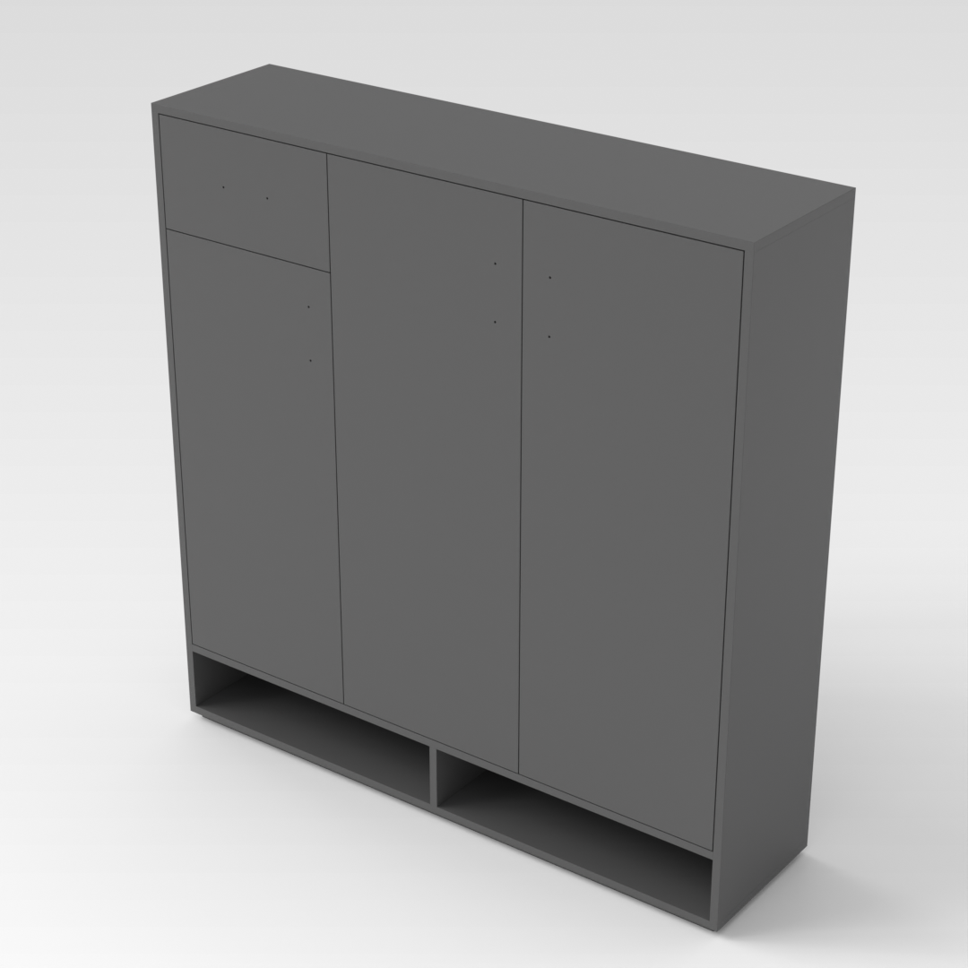 Sky Gray Shoe Cabinet