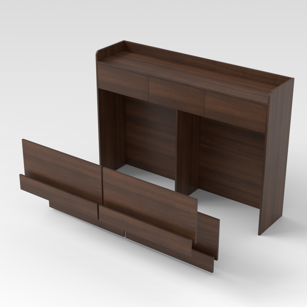 Prairie Oak Shoe Cabinet