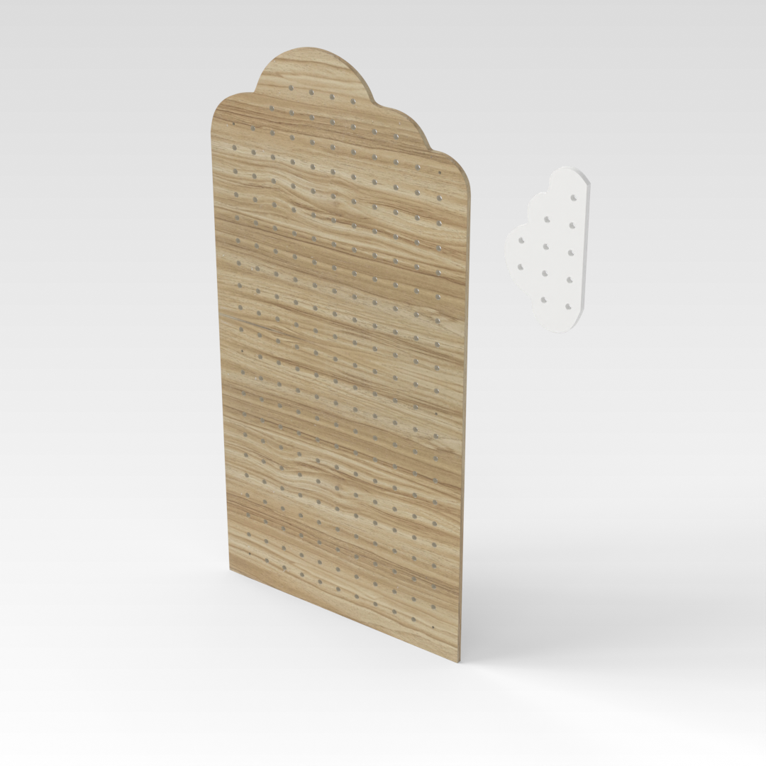 Country Oak Pegboard