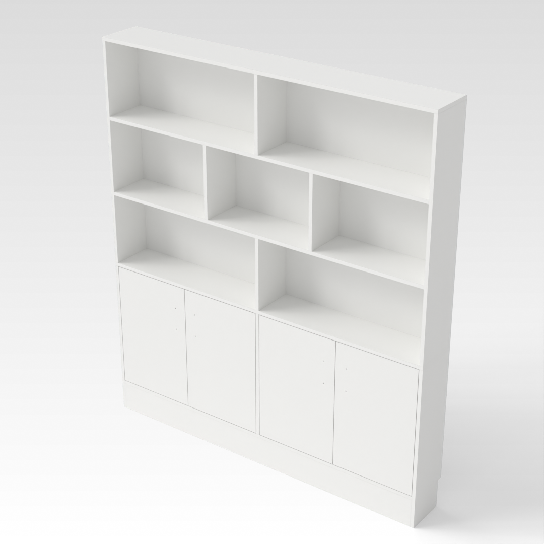 Warm White Bookcase