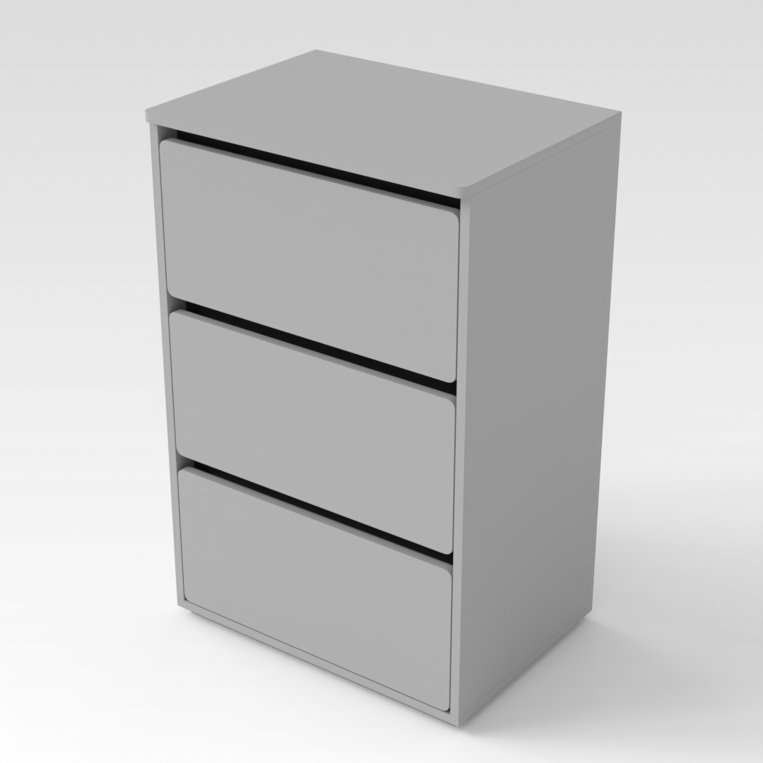 Light Gray & Black Dresser