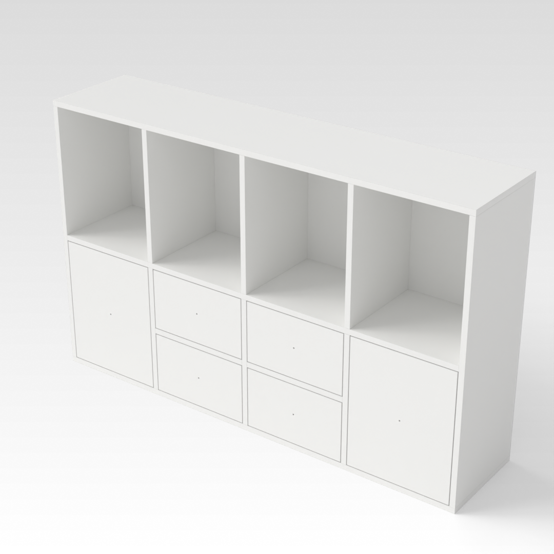 Warm White Bookcase