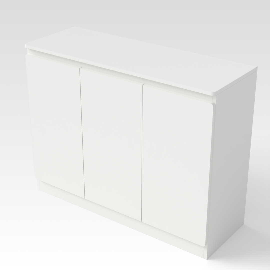 Warm White Shoe Cabinet