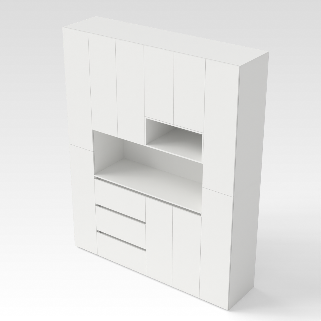 Warm White Shoe Cabinet