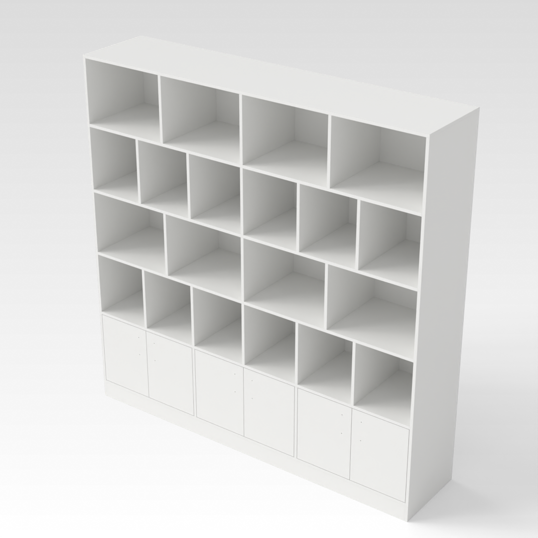 Warm White Bookcase