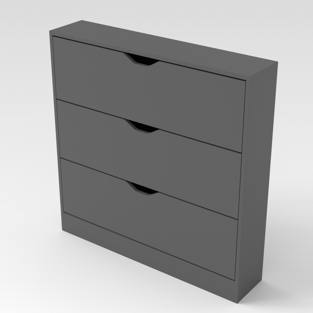 Sky Gray Shoe Cabinet