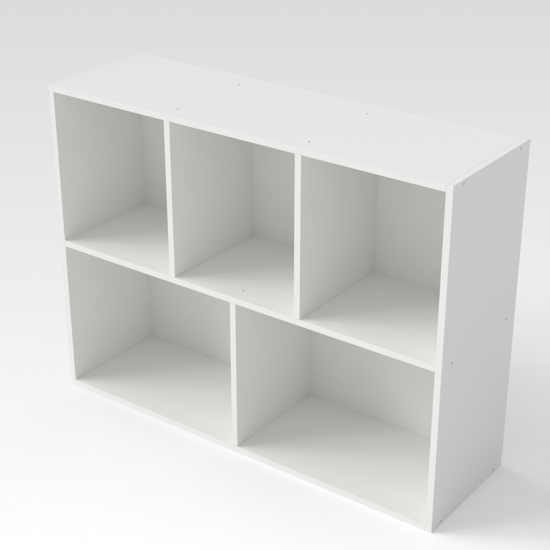 Warm White Bookcase