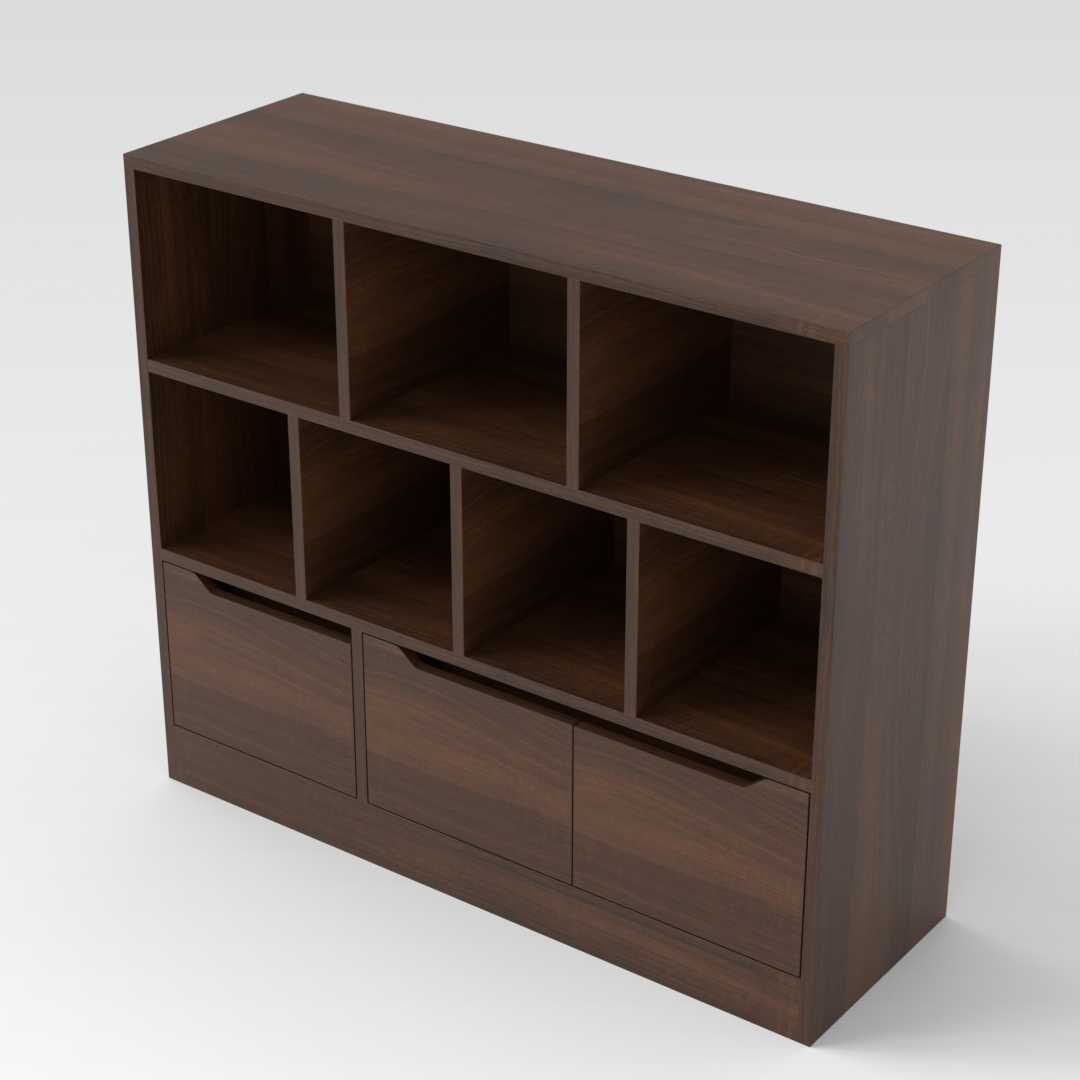 Prairie Oak Shoe Cabinet