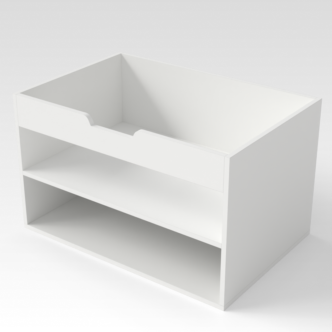 Warm White Shoe Bench