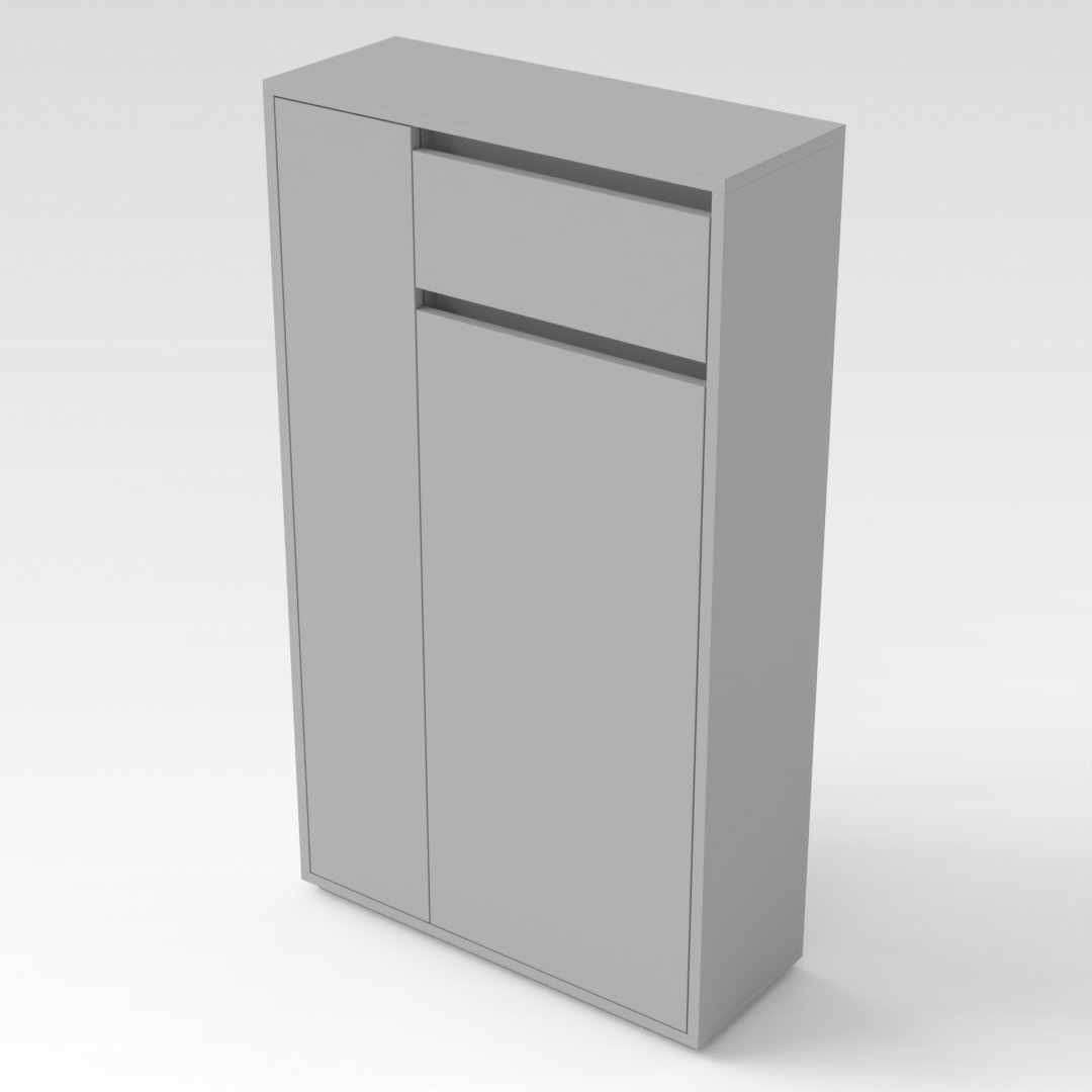 Light Gray Shoe Cabinet
