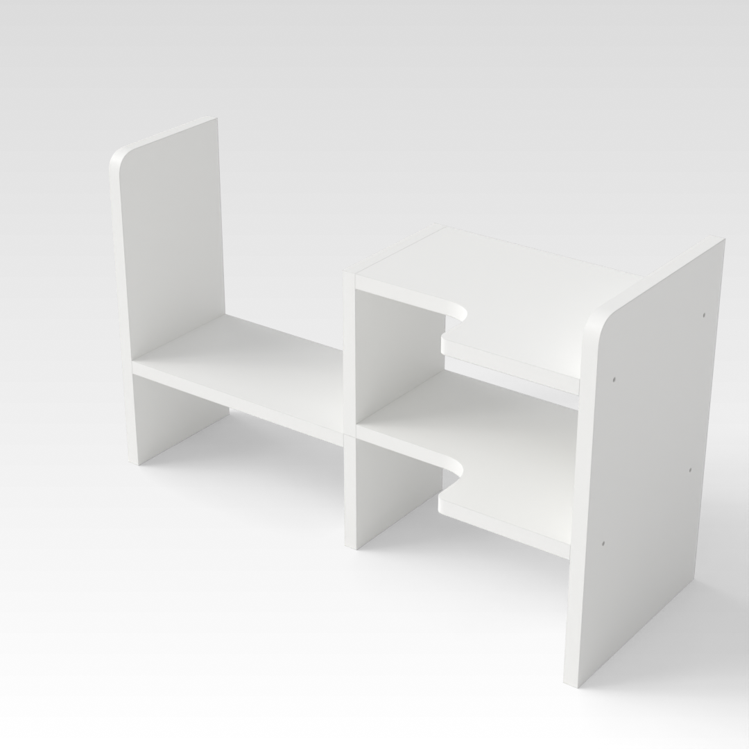 Warm White Bookshelf