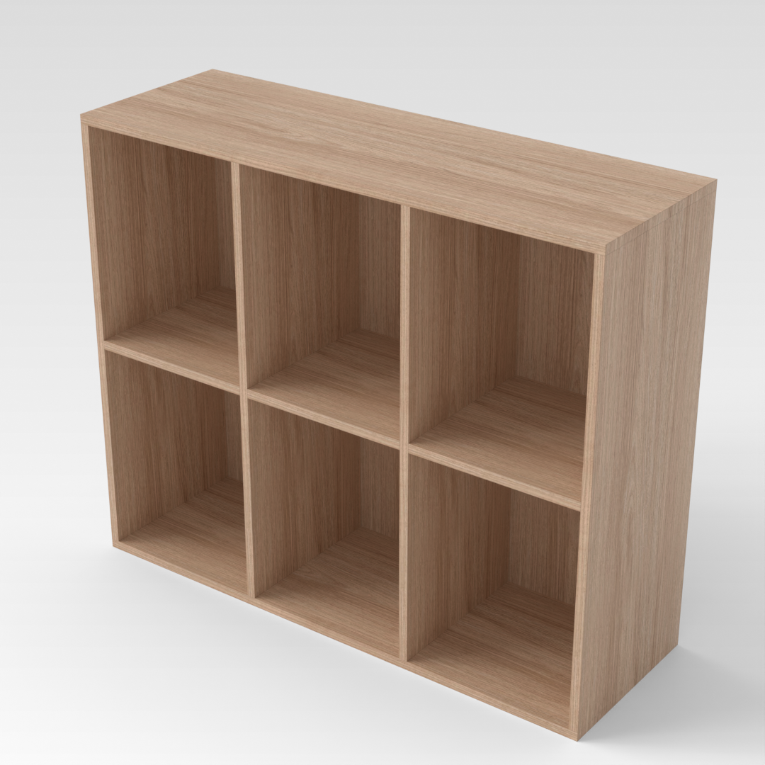 Breeze Natural Wood Bookshelf