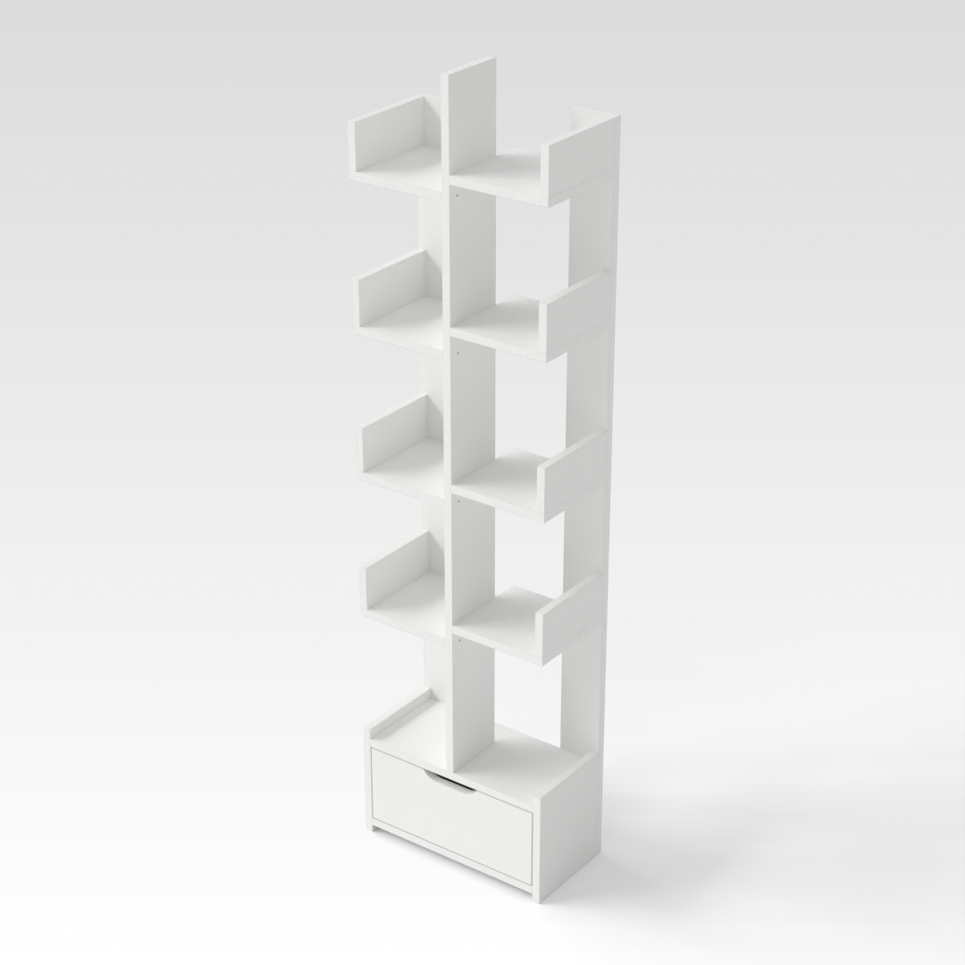 Warm White Bookshelf