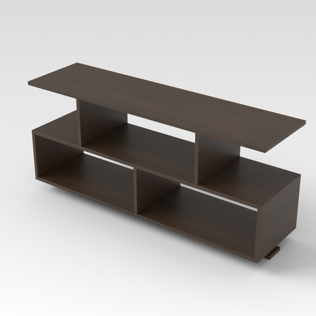 Amber Walnut TV Stand