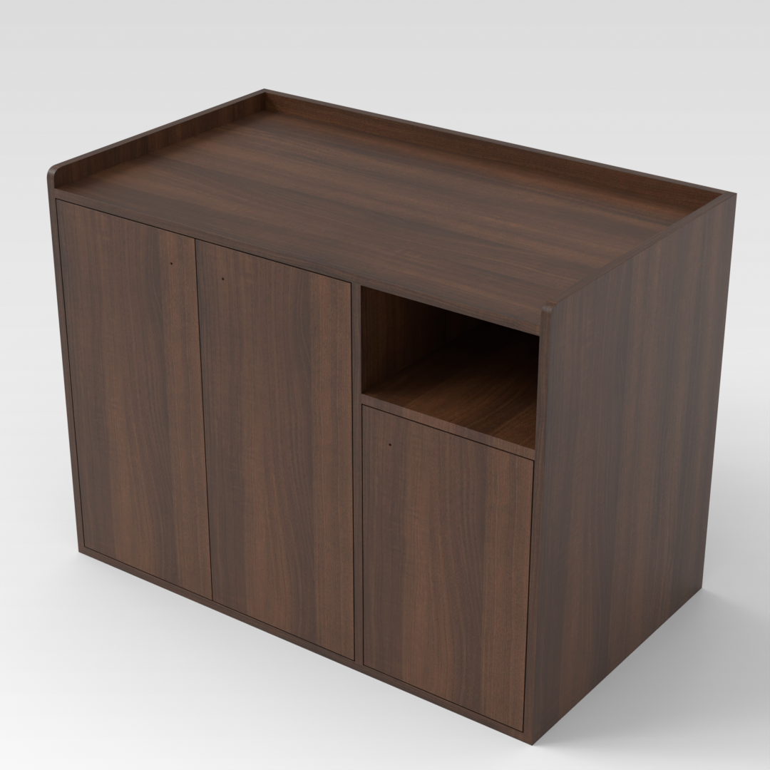 Prairie Oak Shoe Cabinet