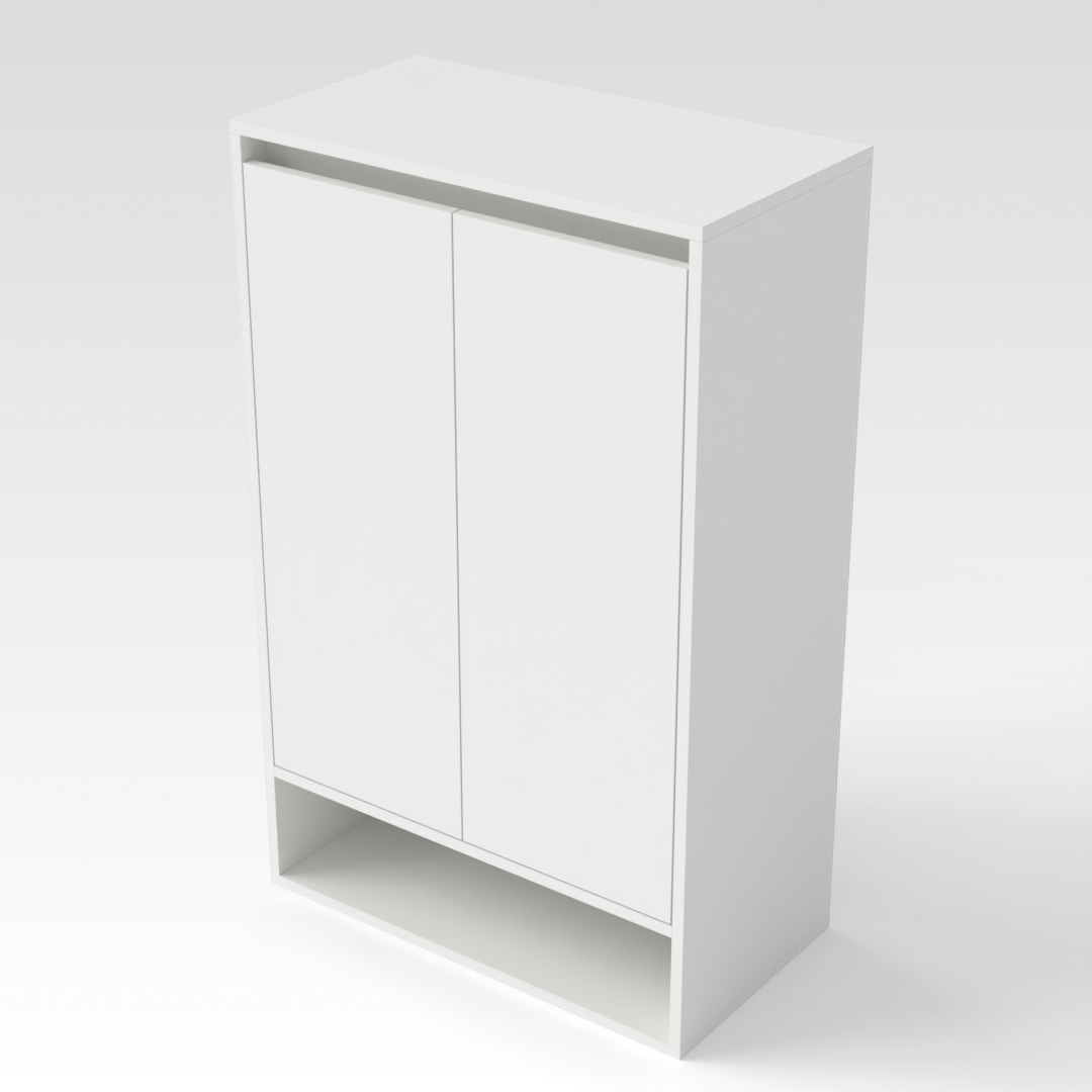 Warm White Shoe Cabinet