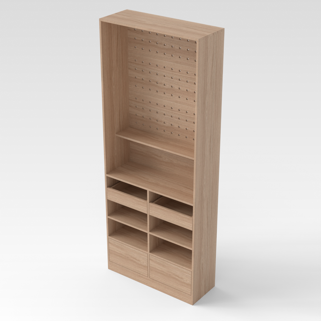 Breeze Natural Wood Bookshelf