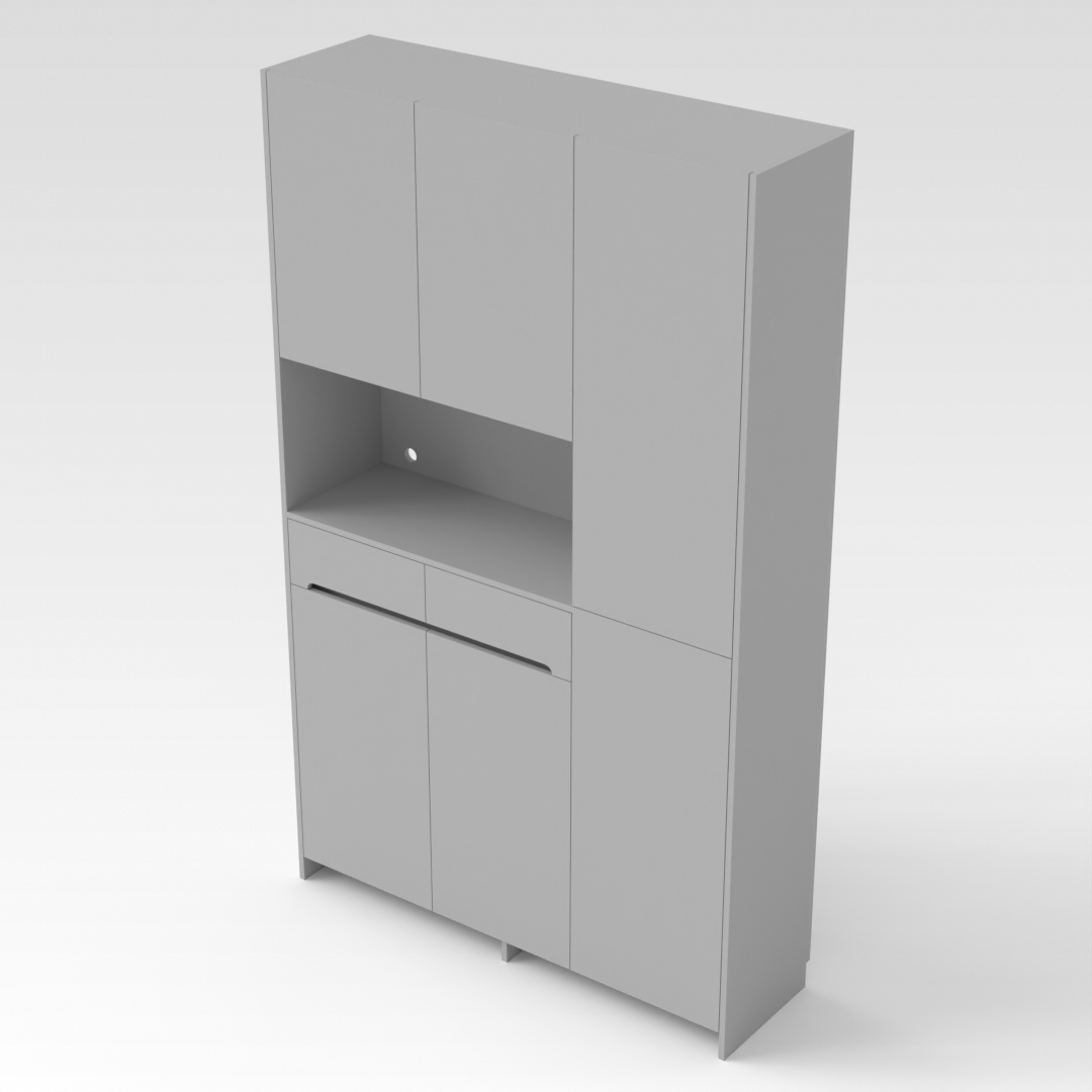Light Gray Shoe Cabinet