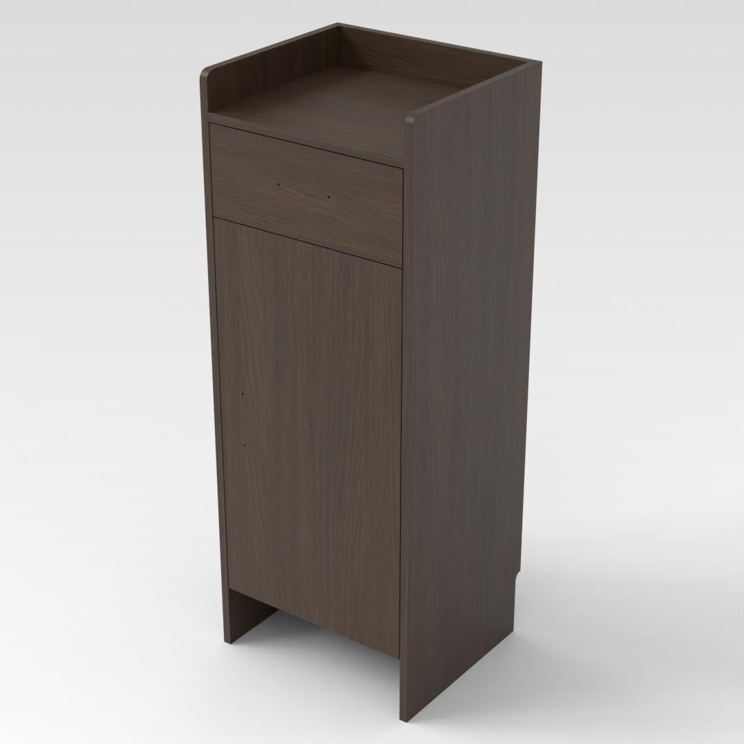 Amber Walnut Shoe Cabinet