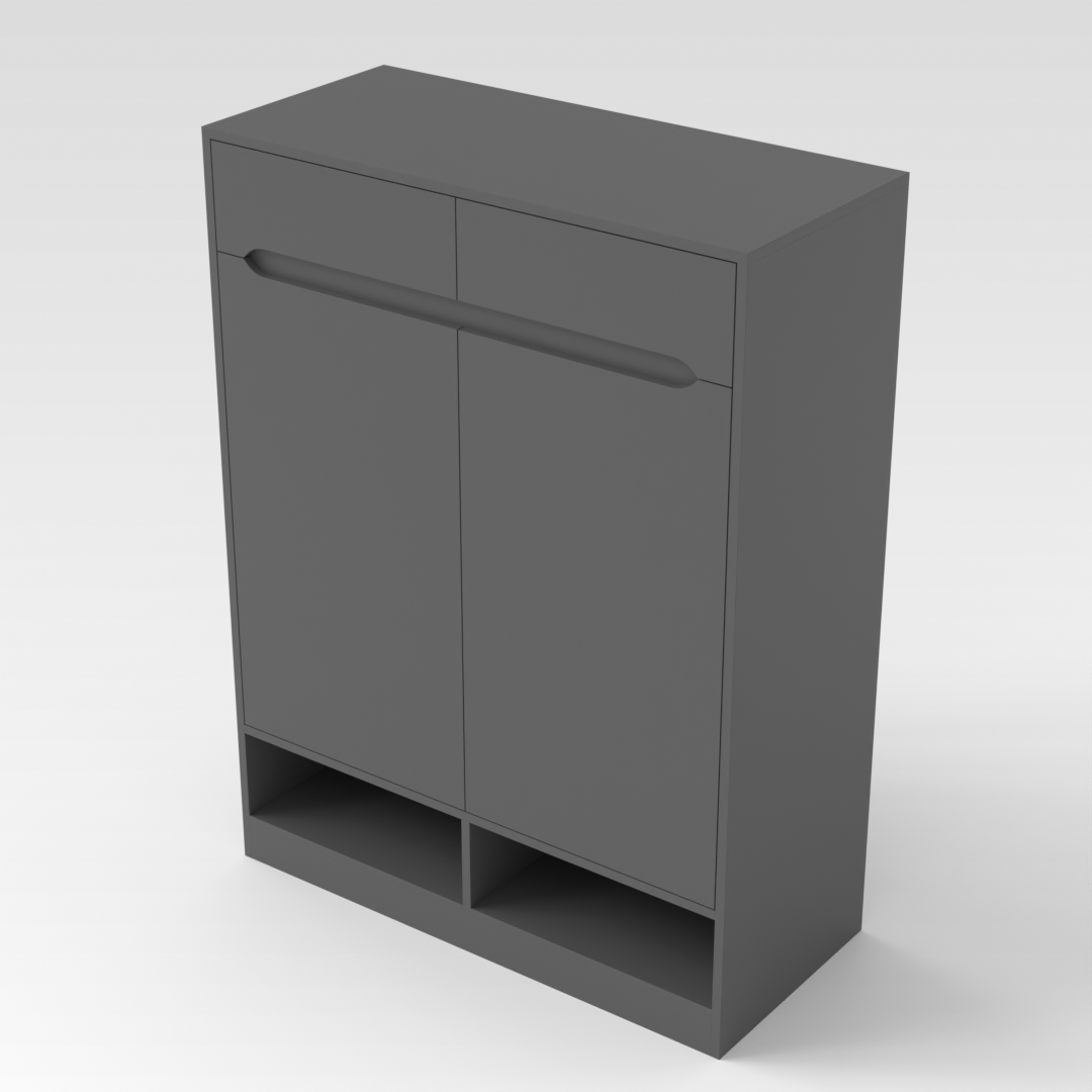 Sky Gray Shoe Cabinet
