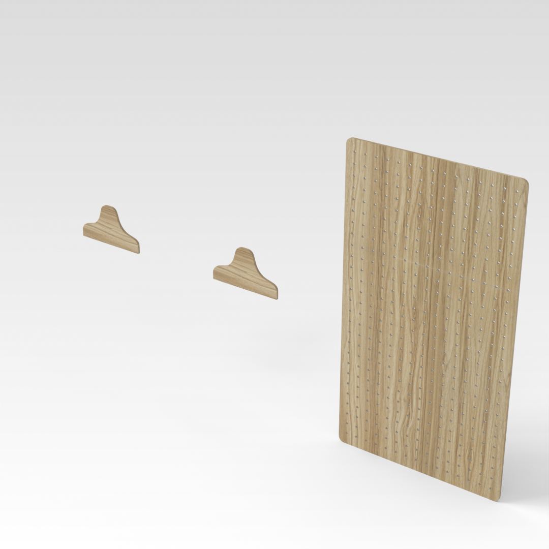 Country Oak Pegboard