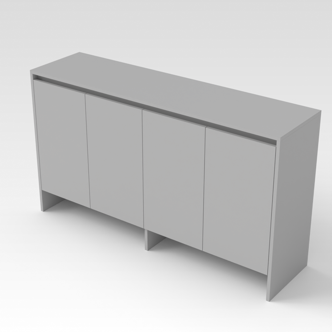 Light Gray Shoe Cabinet