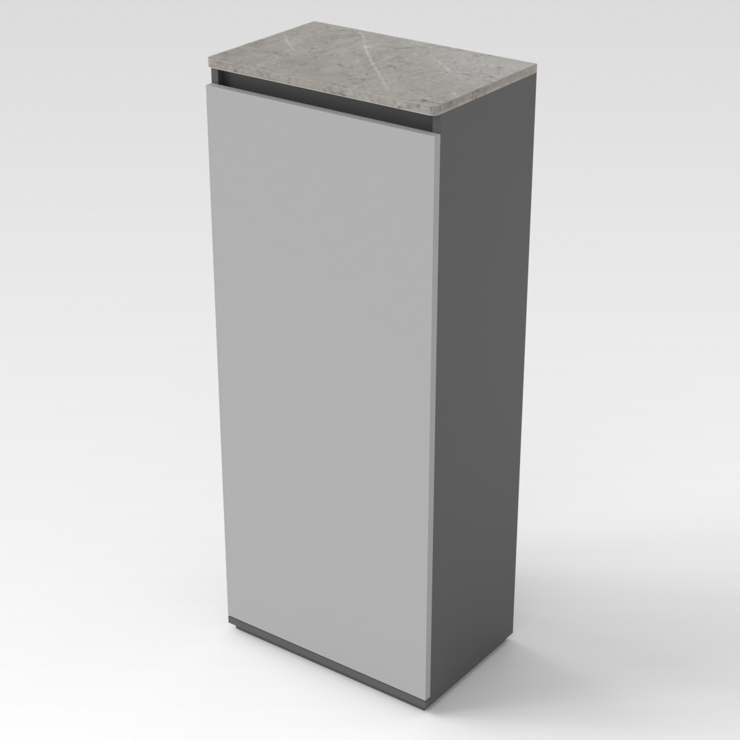Sky Gray & Light Gray Shoe Cabinet