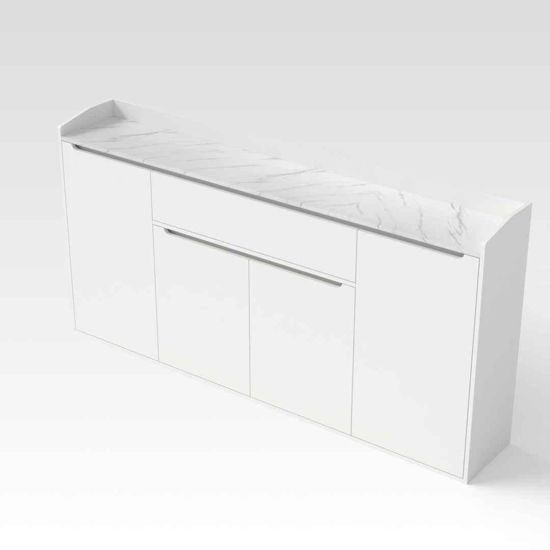 Warm White Shoe Cabinet