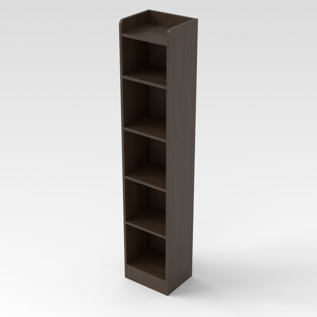 Amber Walnut Bookcase