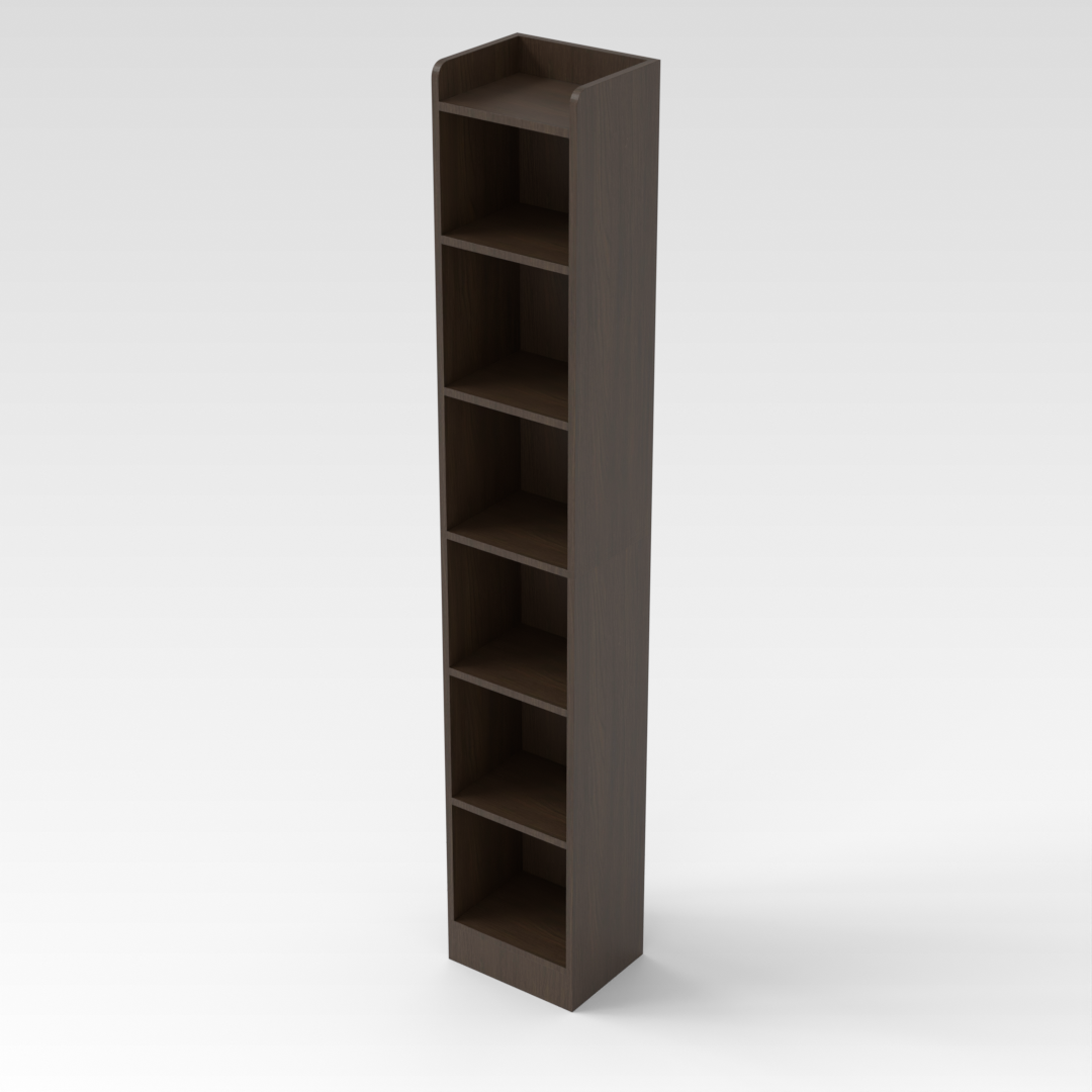Amber Walnut Bookcase