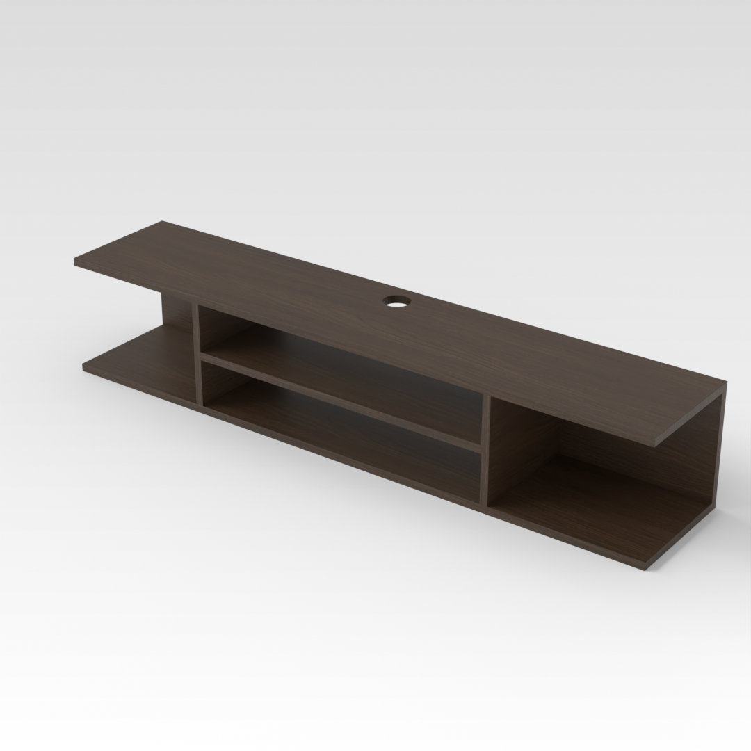 Amber Walnut TV Stand
