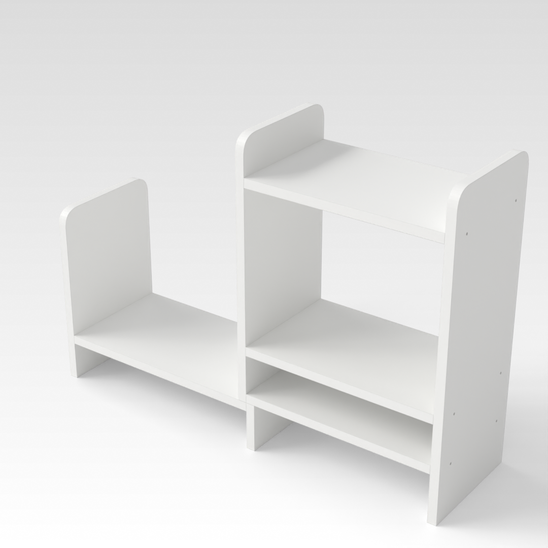 Warm White Desktop Hutch
