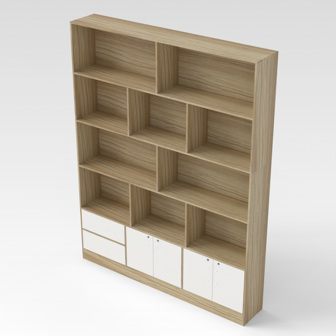 Warm White Bookshelf