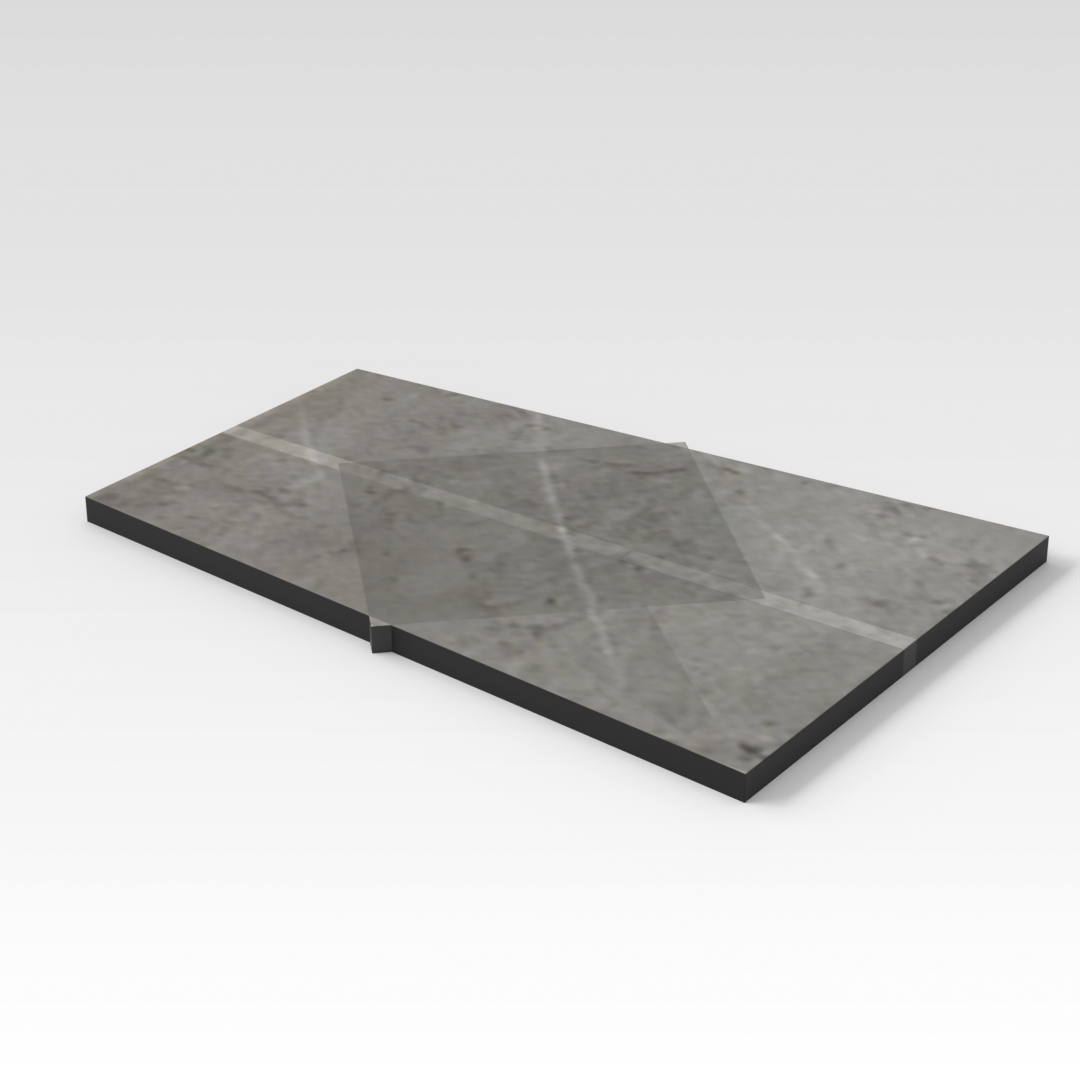 Brown Stone Grain Dining Table