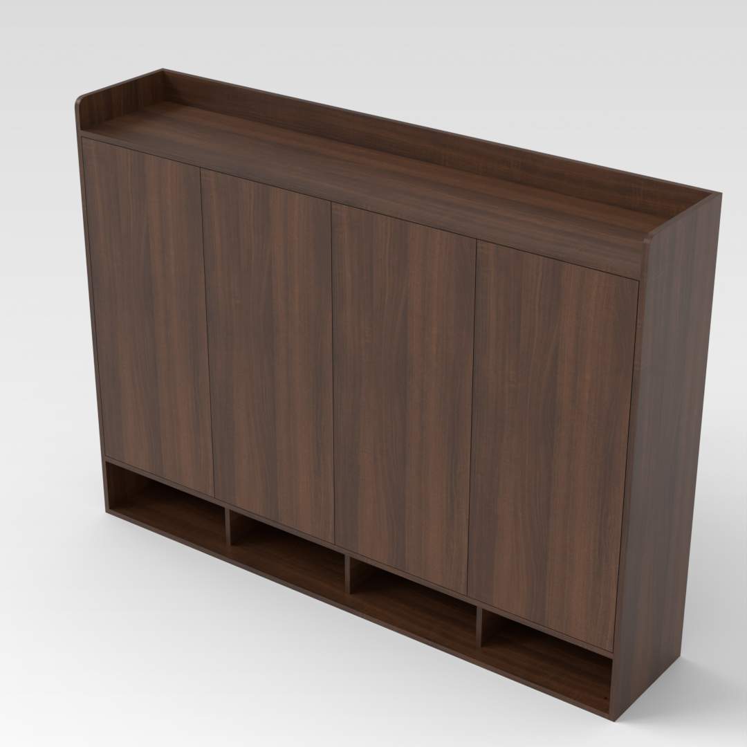 Prairie Oak Shoe Cabinet