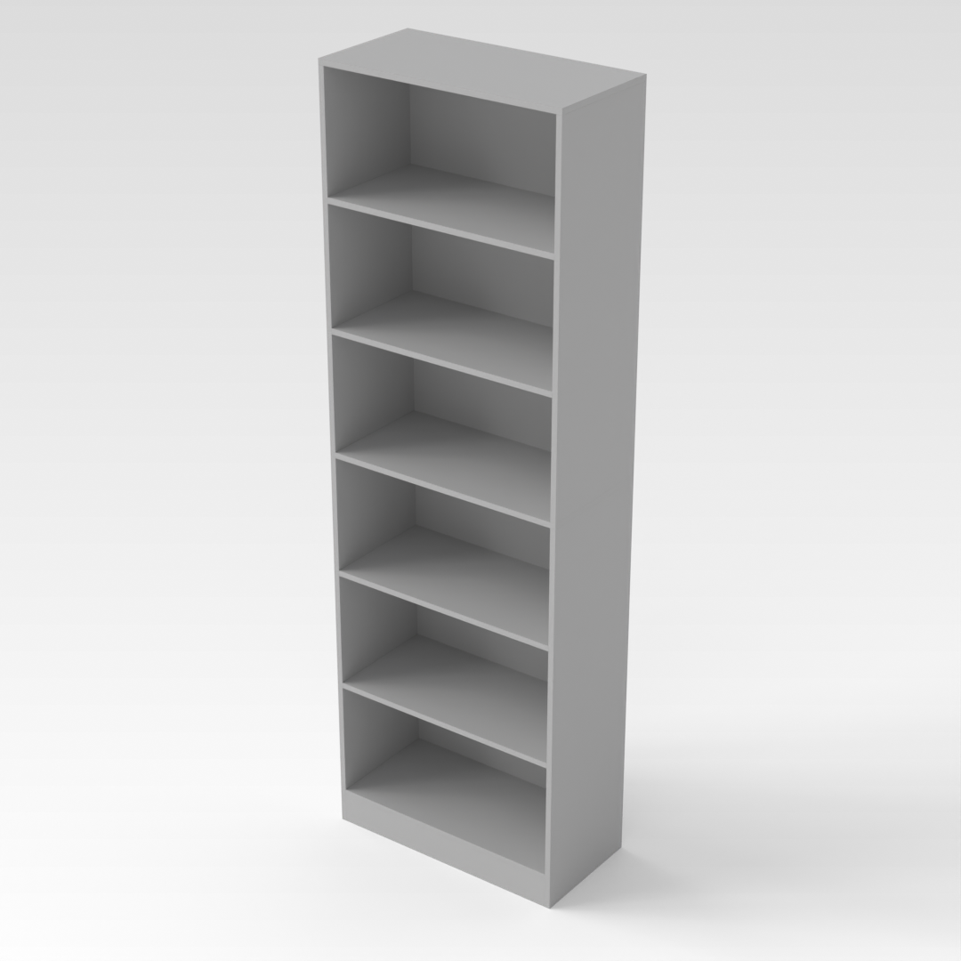 Light Gray Bookshelf