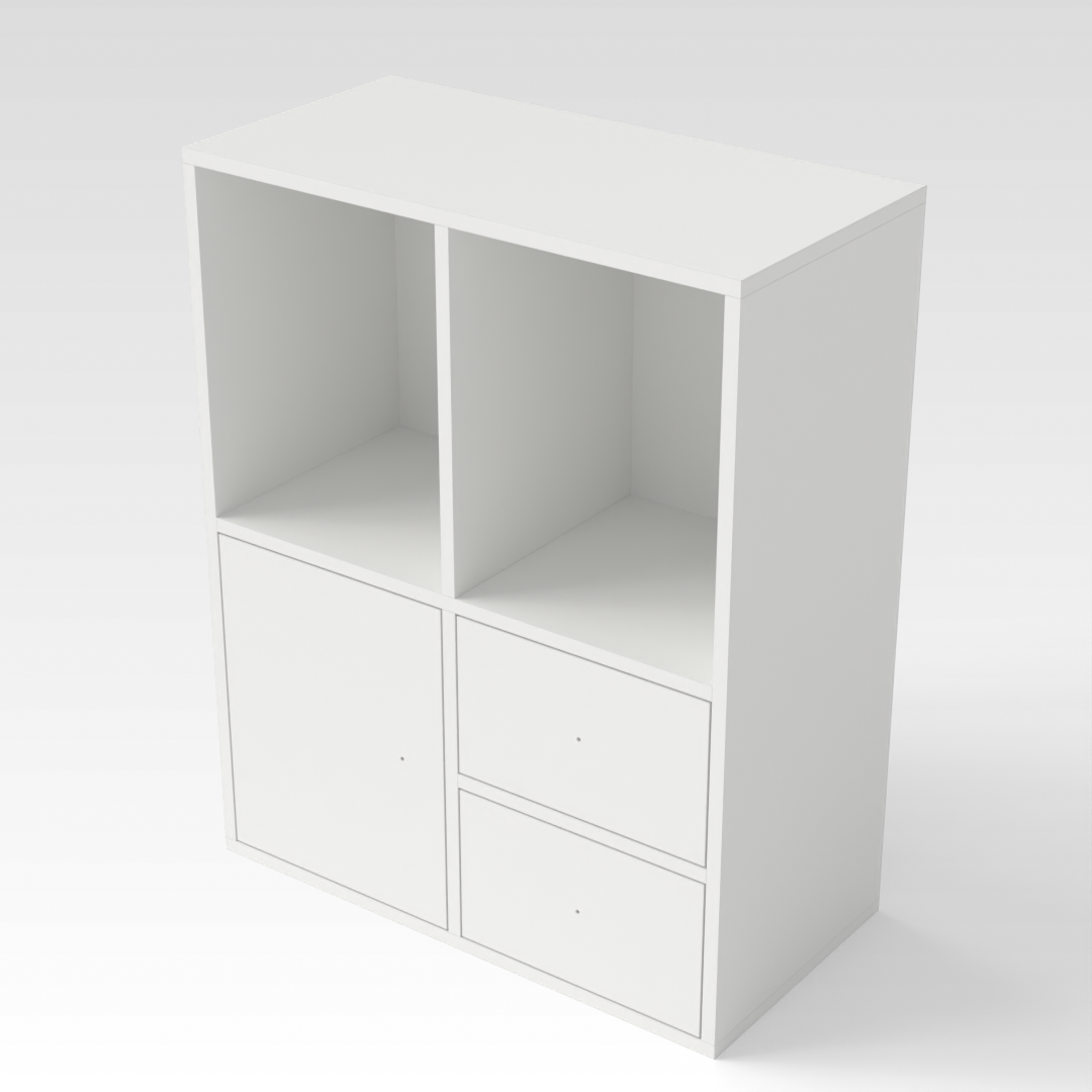 Warm White Bookcase