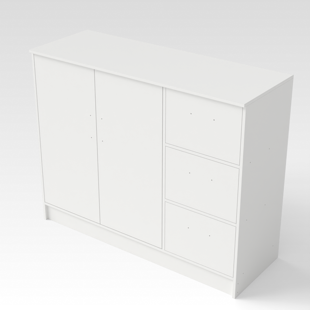 Warm White Dresser