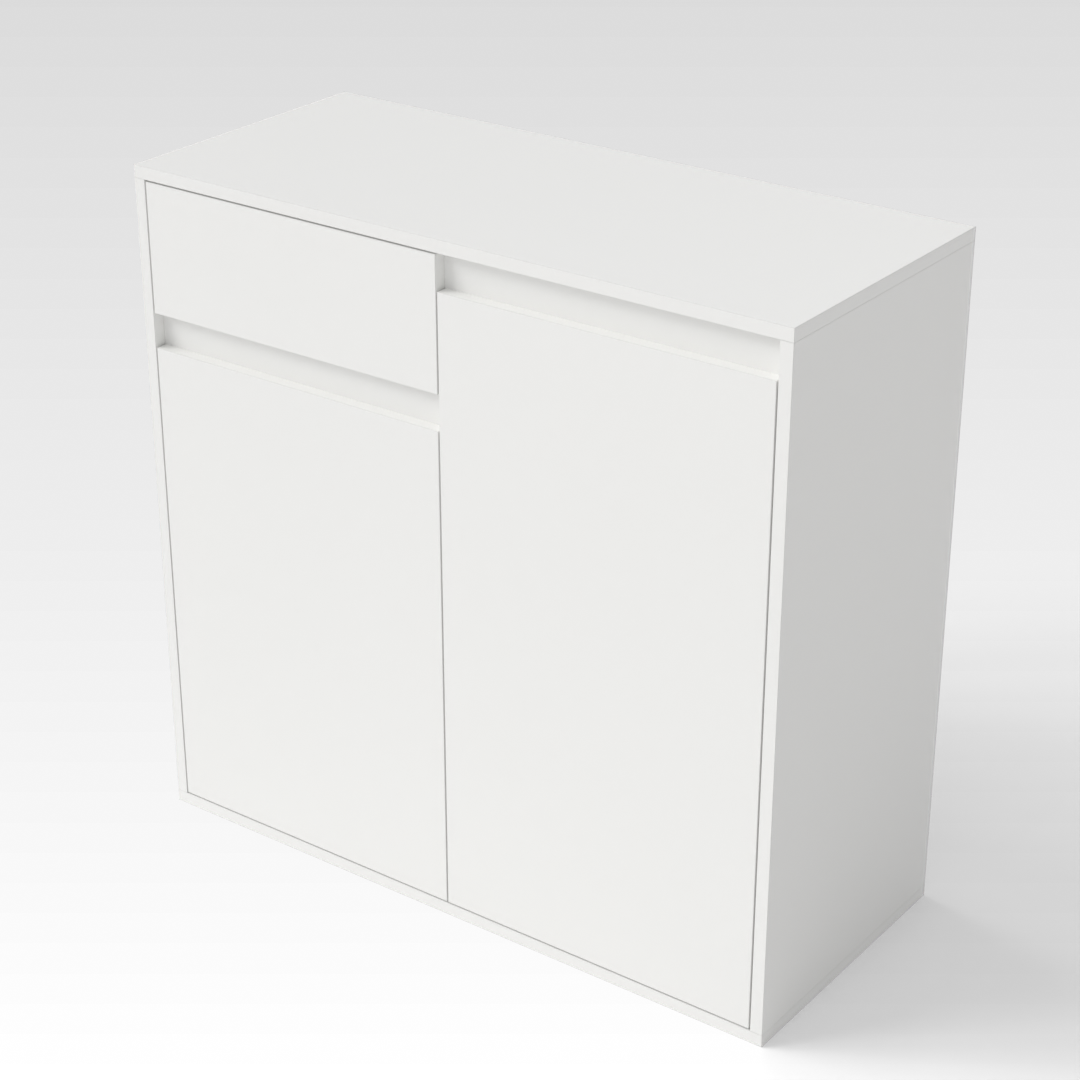Warm White Shoe Cabinet